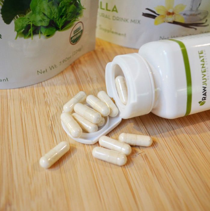 RawJuvenate Super Fiber, Super Aloe, and Vegan Probiotics 